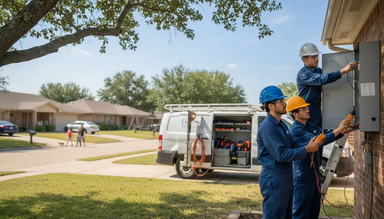 Certified electrician providing emergency electrical services in Bowler, WI